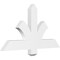 Ekena Millwork Redmond Architectural Grade PVC Gable Bracket, 36"W x 19 1/2"H x 2"D x 4"F, 13/12 Pitch GBP036X20X0204RED00 - alternate 1